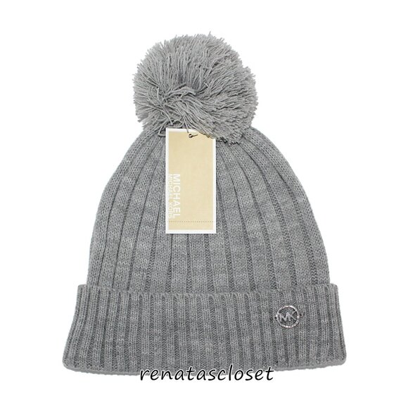 MICHAEL Michael Kors Pom-pom Knit Beanie Hat NWT/NIP main image 8